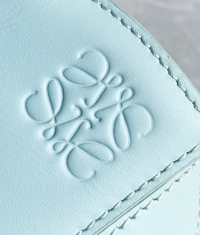 Loewe Puzzle Small Bag In Aquamarine Satin Calfskin