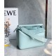 Loewe Puzzle Small Bag In Aquamarine Satin Calfskin