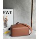 Loewe Puzzle Small Bag In Brown Satin Calfskin