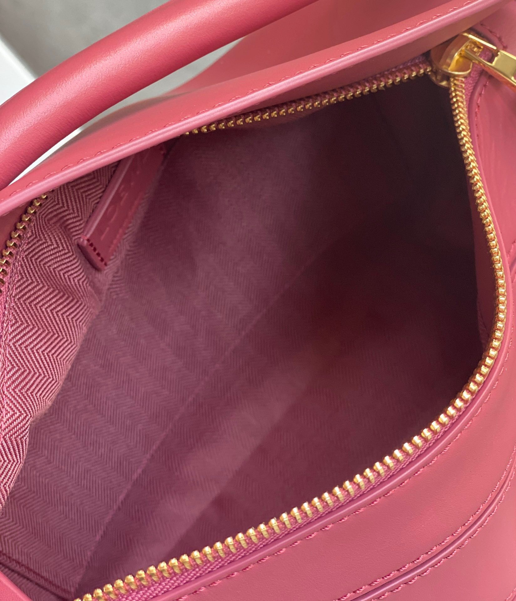 Loewe Puzzle Small Bag In Plumrose Satin Calfskin