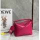 Loewe Puzzle Edge Small Bag In Ruby Red Satin Calfskin