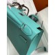 Hermes Kelly Sellier 28 Handmade Bag In Blue Paon Epsom Calfskin