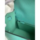 Hermes Kelly Sellier 28 Handmade Bag In Blue Paon Epsom Calfskin