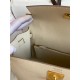 Hermes Kelly Sellier 28 Handmade Bag In Craie Epsom Calfskin