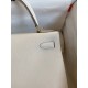 Hermes Kelly Sellier 28 Handmade Bag In Craie Epsom Calfskin