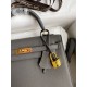 Hermes Kelly Sellier 28 Handmade Bag In Etain Epsom Calfskin