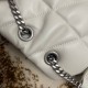 Saint Laurent Puffer Small Chain Bag In Ivory Lambskin