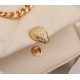 Bvlgari Serpenti Cabochon Small Bag In White Leather