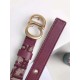 Dior Saddle 20MM Belt In Bordeaux Dior Oblique Jacquard