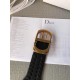 Dior 30 Montaigne 40MM Belt In Black Calfskin