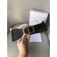 Dior 30 Montaigne 40MM Belt In Black Calfskin