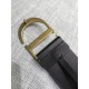 Dior 30 Montaigne 35MM Belt In Black Smooth Calfskin