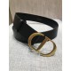 Dior 30 Montaigne 35MM Belt In Black Smooth Calfskin