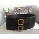 Dior D-Waist Belt 100MM In Black Smooth Calfskin