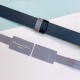 Dior 30 Montaigne Reversible 20MM Belt in Grey and Black Calfskin