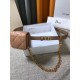 Dior Caro 15MM Belt with Removable Pouch in Beige Calfskin