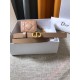 Dior Caro 15MM Belt with Removable Pouch in Beige Calfskin