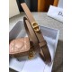 Dior Caro 15MM Belt with Removable Pouch in Beige Calfskin