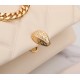 Bvlgari Serpenti Cabochon Medium Bag In White Calfskin