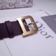 Dior Diorquake 35MM Belt In Bordeaux Calfskin