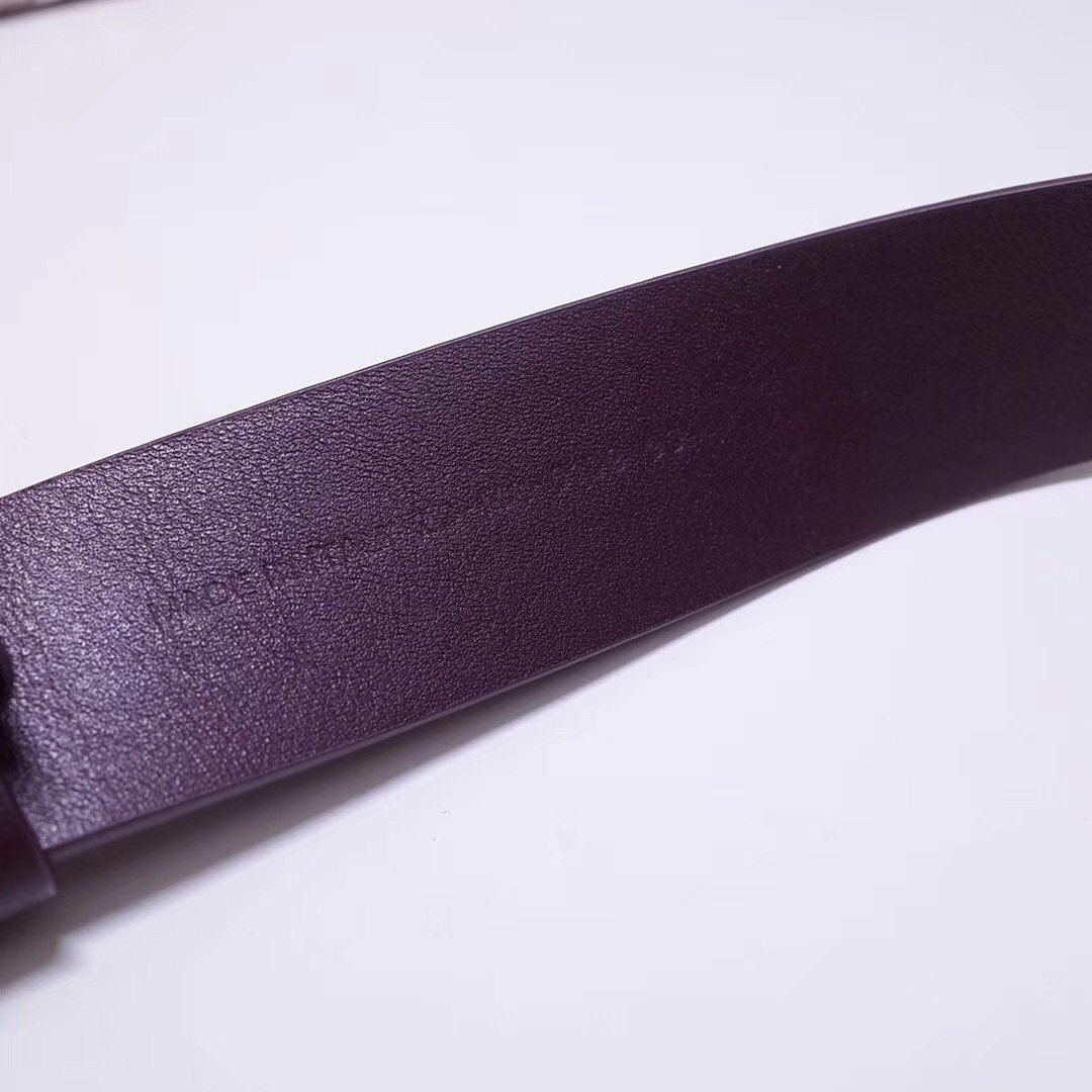 Dior Diorquake 35MM Belt In Bordeaux Calfskin