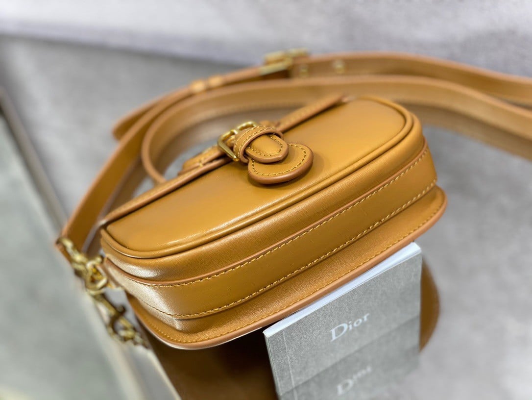 Dior Bobby Small Bag In Brown Box Calfskin