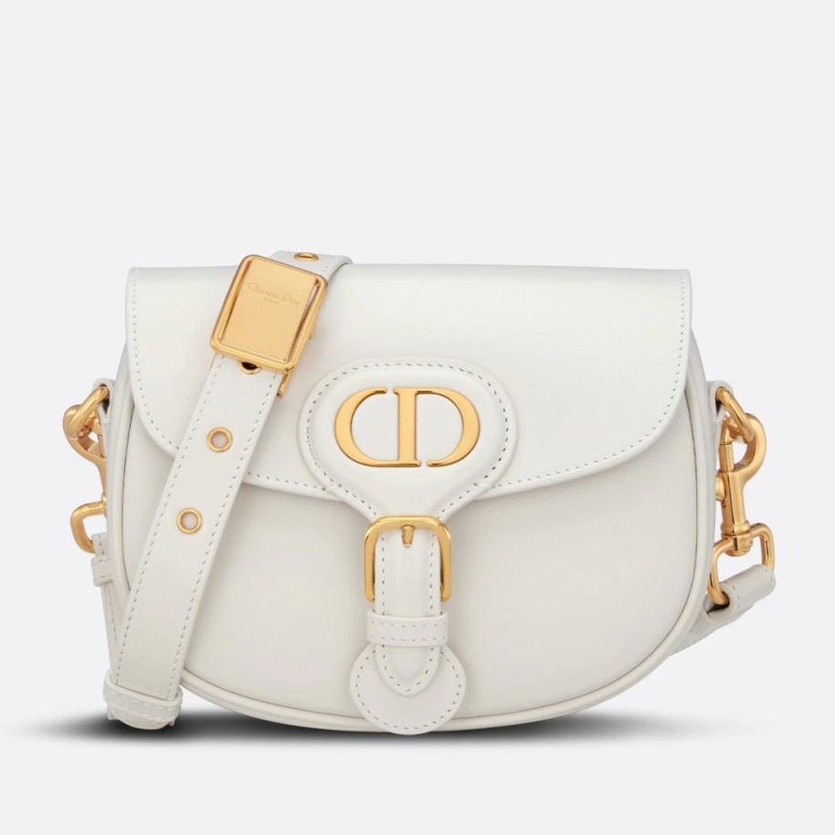 Dior Bobby Small Bag In White Box Calfskin