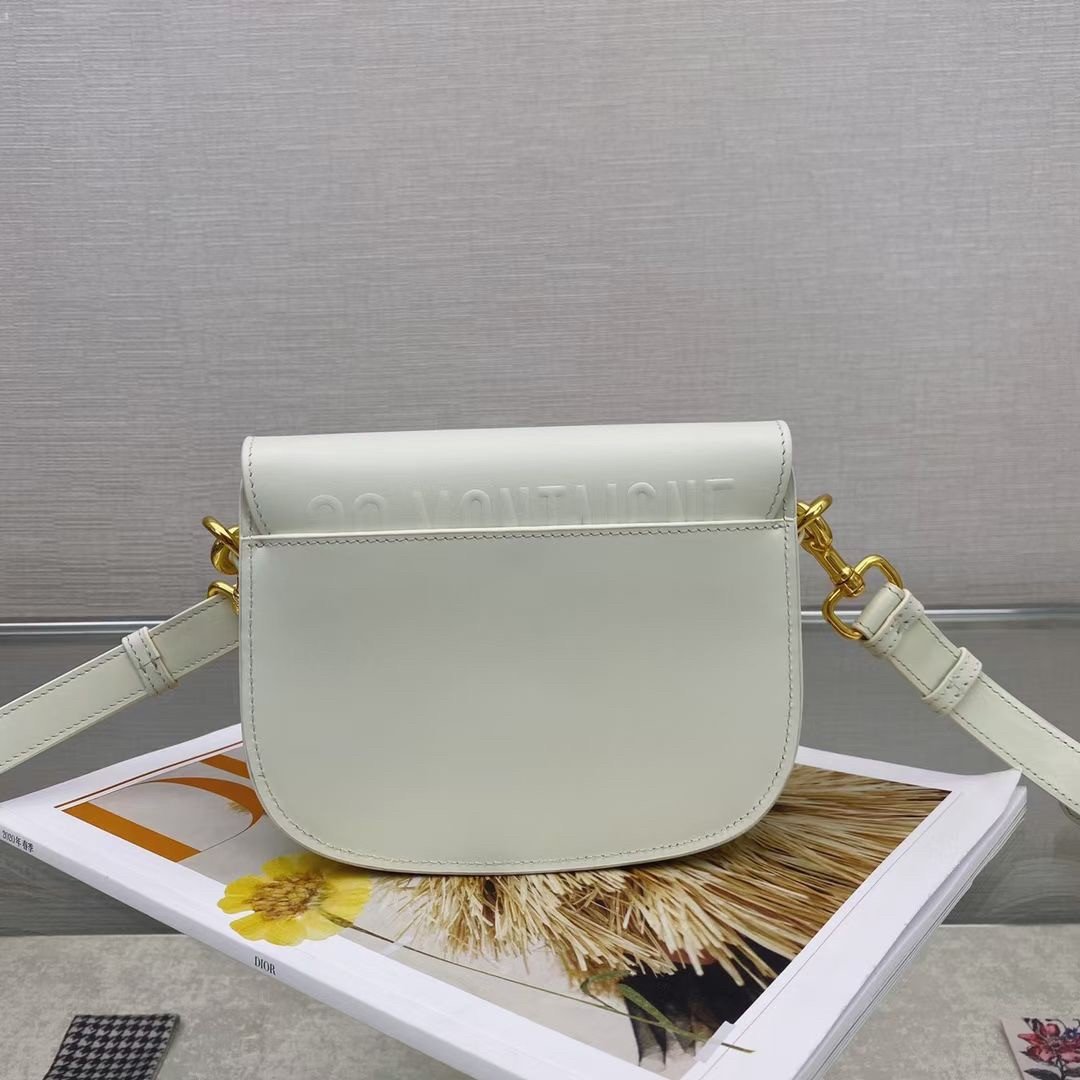 Dior Bobby Small Bag In White Box Calfskin