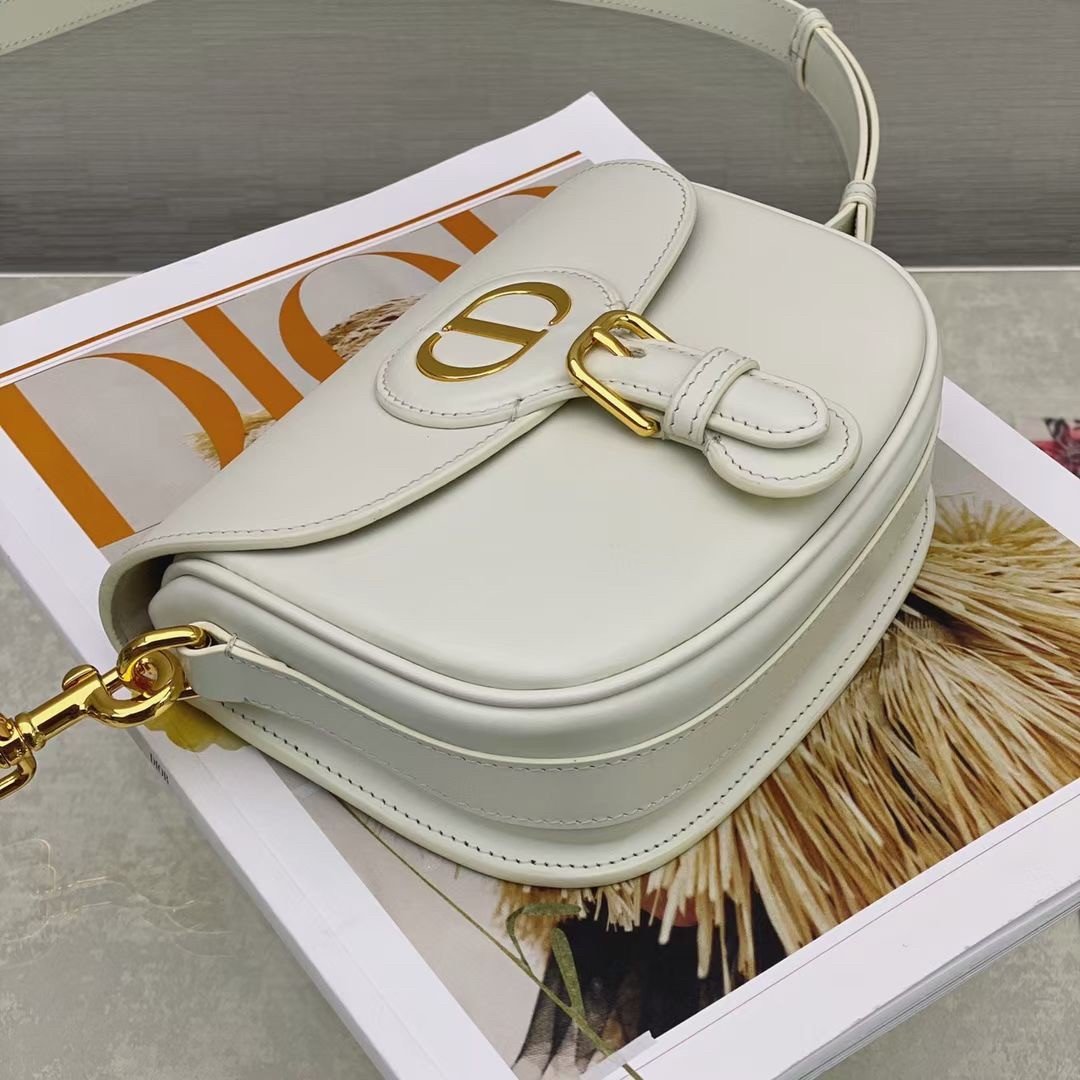 Dior Bobby Small Bag In White Box Calfskin