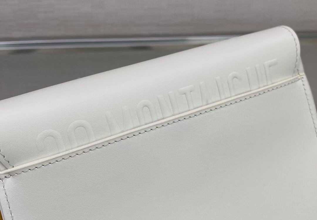 Dior Bobby Small Bag In White Box Calfskin