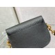 Dior Bobby Small Bag In Black Grained Calfskin