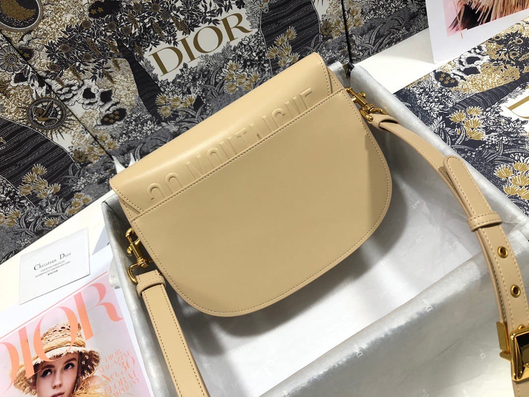 Dior Bobby Medium Bag In Beige Box Calfskin