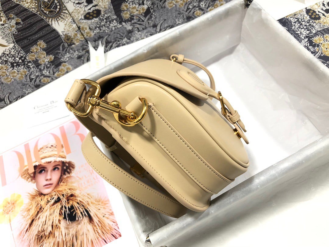 Dior Bobby Medium Bag In Beige Box Calfskin