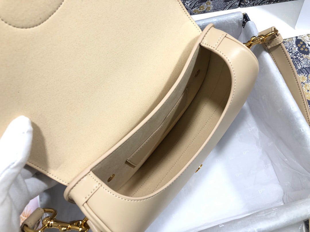 Dior Bobby Medium Bag In Beige Box Calfskin