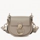 Chloe Small Tess Shoulder Bag In Grey Calfskin