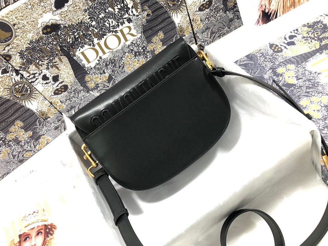 Dior Bobby Medium Bag In Black Box Calfskin