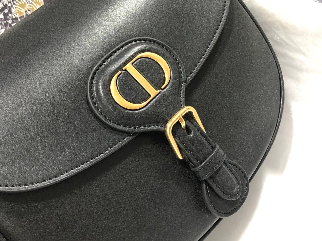 Dior Bobby Medium Bag In Black Box Calfskin