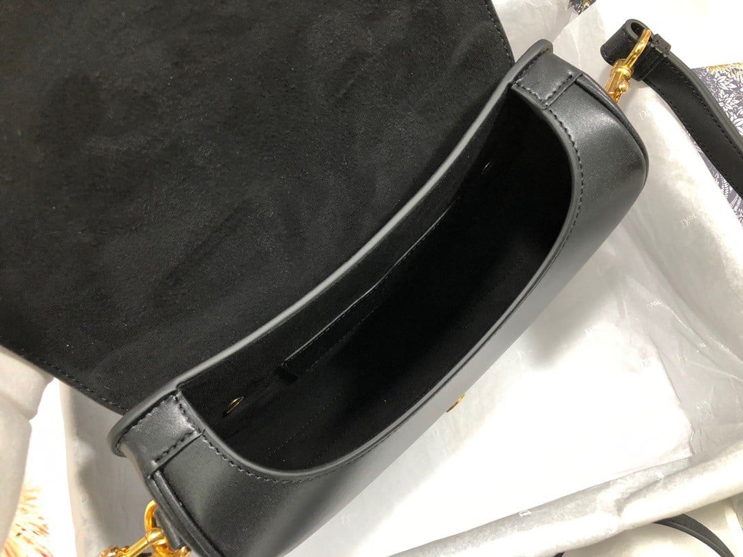 Dior Bobby Medium Bag In Black Box Calfskin