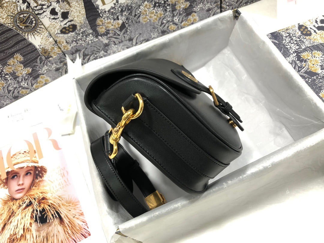 Dior Bobby Medium Bag In Black Box Calfskin