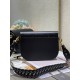 Dior Bobby Large Bag In Black Box Calfskin