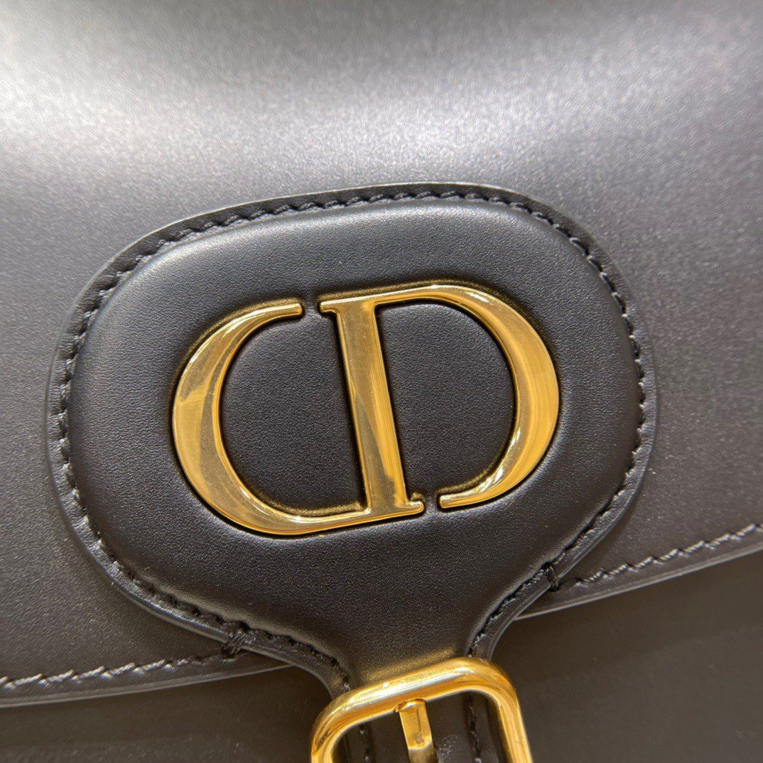 Dior Bobby Large Bag In Black Box Calfskin