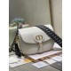 Dior Bobby Large Bag In White Box Calfskin