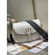 Dior Bobby Large Bag In White Box Calfskin