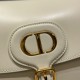 Dior Bobby Large Bag In White Box Calfskin