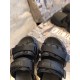 Dior D-Wander Slides In Black Camouflage Fabric