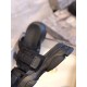 Dior D-Wander Slides In Black Camouflage Fabric