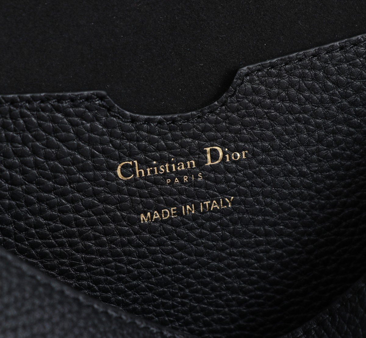 Dior Bobby Large Bag In Black Grained Calfskin