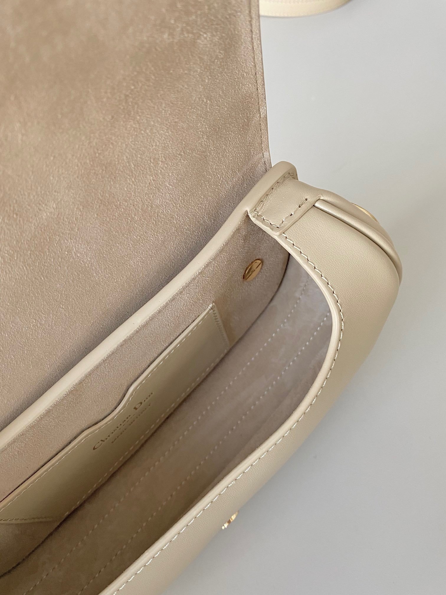 Dior Bobby East-West Bag In Beige Box Calfskin