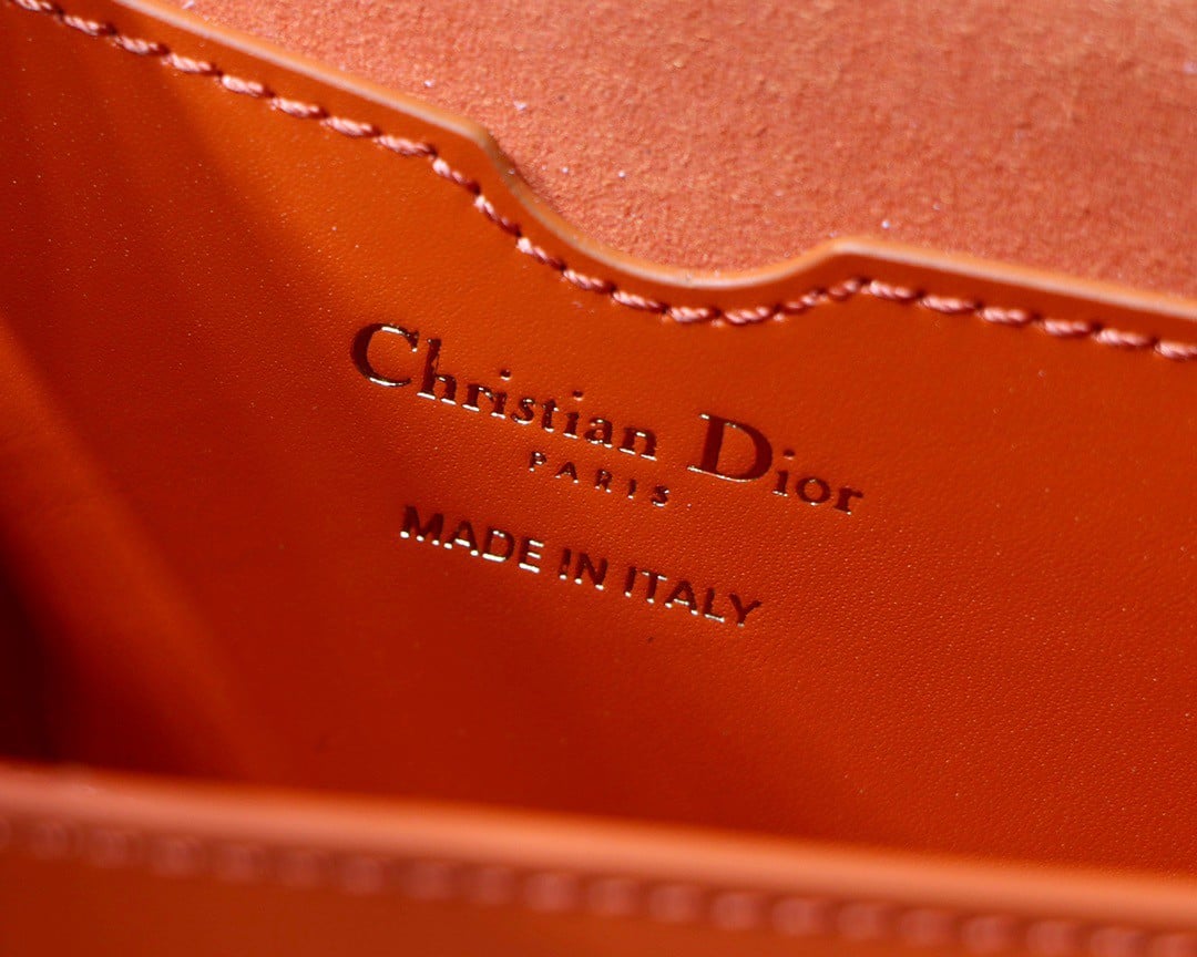 Dior Bobby East-West Bag In Orange Box Calfskin