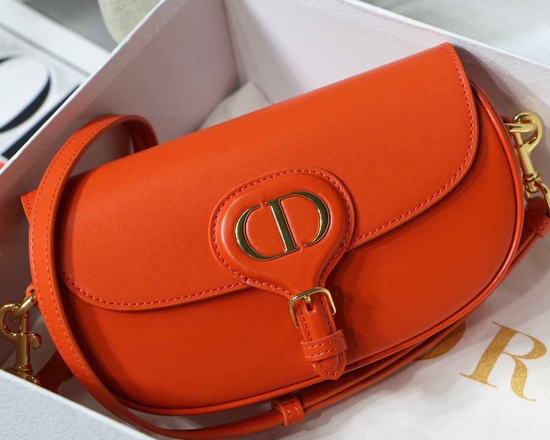 Dior Bobby East-West Bag In Orange Box Calfskin